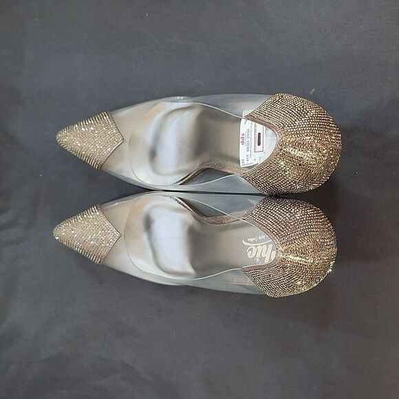 BRAND NEW CHIC By LADY COUTURE GOOD TIMES LUCITE PUMP WITH RHINESTONE TRIM G1 - Picture 6 of 16